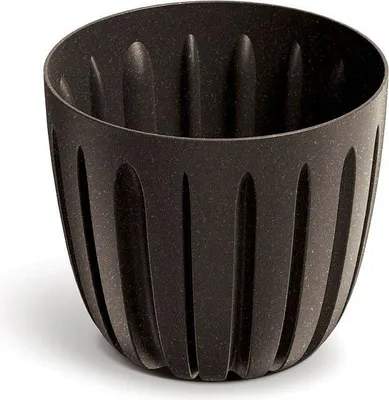 Produktbild von Blumentopf WARIO ECO WOOD 13,8 cm - Farbe: Kaffee ECO