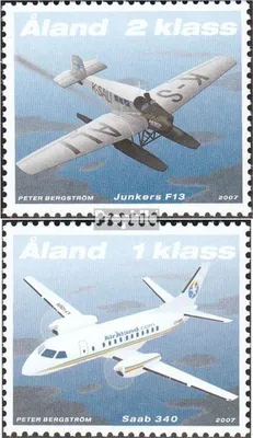 Produktbild von Briefmarken Finnland - Aland 2007 Mi 277-278 (kompl.Ausg.) postfrisch Postflugzeuge
