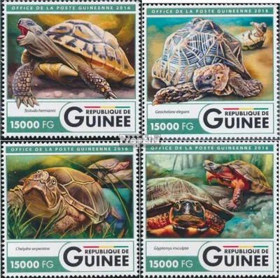 Produktbild von Briefmarken Guinea 2016 Mi 12036-12039 (kompl. Ausgabe) postfrisch Schildkröten
