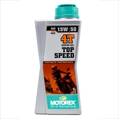 Produktbild von MOTOREX Top Speed 4T für 15W-50 1 Liter Motoröl Motorenöl Mineralisch Öl Motorradöl Motorbike