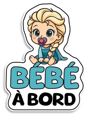 Image de "Bébé à bord", "Princesse à bord", autocollants pour bébés, résistants aux UV et