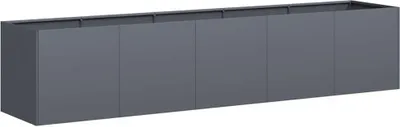 Produktbild von Pflanzgefäß Anthrazit 200 x 40 x 40 cm Kaltgewalzter Stahl