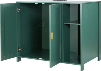 Immagine prodotto di Armadietto per gatti SucceBuy, 1050x680x885 mm, mobile per lettiere con presa integrata, cassetto e divisorio estraibile, adatto a molte lettiere autopulenti o intelligenti