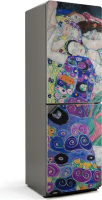 Zdjęcie produktu dla Obraz "Dziewica" Gustava Klimta - magnetyczna osłona na lodówkę - folia magnetyczna na drzwi lodówki - magnes na lodówkę - samoprzylepna tablica magnetyczna - folia magnetyczna na drzwi lodówki - 60x190 cm