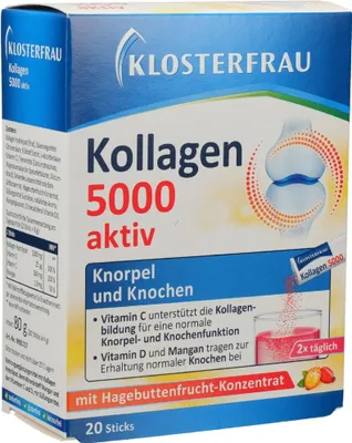 Obrázok produktu pre Klosterfrau Kolagén 5000 aktívne chrupavky a kosti (20 St)