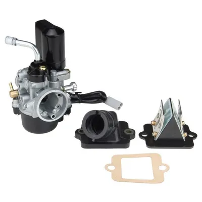 Image de Carburateur 17,5mm tubulure d'admission bloc membrane pour Piaggio NRG TPH Gilera Runner
