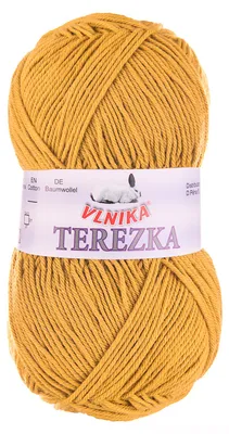 Strickgarn TEREZKA 100% Baumwolle, goldgelb