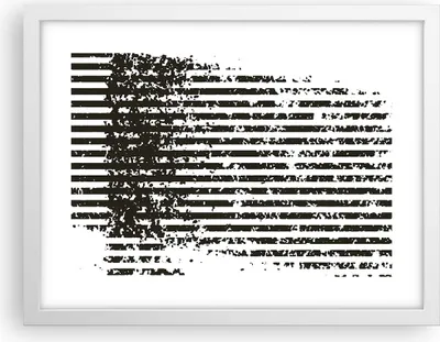 Produktbild von Gerahmtes Poster - Weißer Rahmen - Abstraktion Schwarz Gürtel - 40x30 cm - Wand Bild - Wanddeko - Wandbilder - Kunstposter - Wandposter - Bilderrahmen - Bilder - Kunstdruck - P2WAA40x30-4855