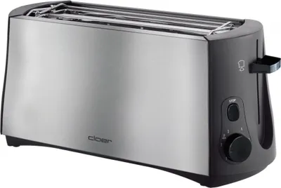 Immagine prodotto di Cloer 3719 Tostapane 4 fette 1380 W Nero, acciaio inox