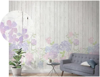 Produktbild von NEWROOM Tapete Cruzita Grau Vliestapete - Floral Blumen Flieder Germany