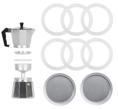 Dichtungsset für Espressomaschine, 8-teilig, Silikon, 3 Tassen