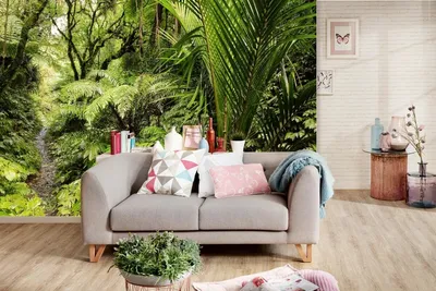 Produktbild von Vlies Fototapete TROPISCHER DSCHUNGEL 375 x 250 cm (inkl. Kleister) - Vlies Tapete, Wandtapete, Wandbilder - Tapete für Wohnzimmer Schlafzimmer, Büro, Küche - Montagefertig