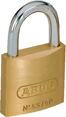 Produktbild von ABUS ZYLINDER-HANGSCHL.-MS- Messinghangschloss „Serie 45“ 5104 Nr45/45mm-sb-