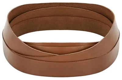 Image de vidaXL Lanière en cuir marron 200 x 3 cm