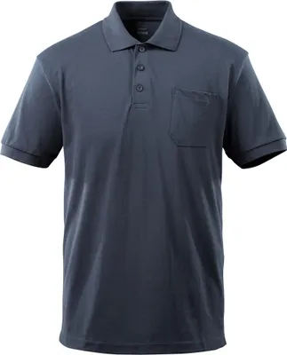 Produktbild von Mascot Polo-Shirt ORGON mit Brusttasche CROSSOVER 51586 Gr. M schwarzblau
