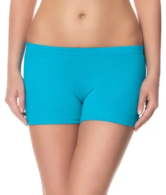 Produktbild von Ladeheid Damen Shorts Radlerhose Unterhose Hotpants Kurze Hose Boxershorts LAMA05, Türkis23, L-XL (Herstellergröße: 40-42)