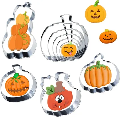 Obrázok produktu pre Sada 9 formičiek na tekvicu na halloweenske sušienky