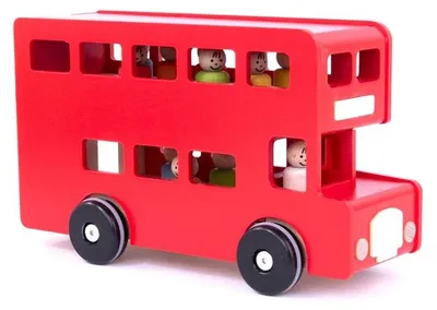 Produktbild von Bajo Holz Schulbus Spielzeugbus nachhaltiges Holz