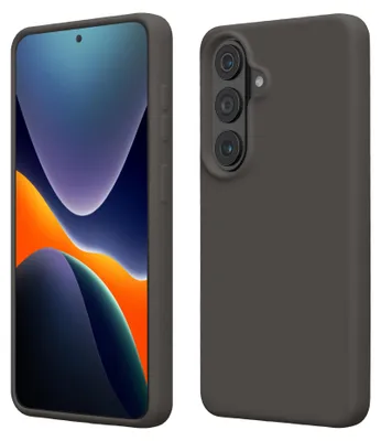 Produktbild von kwmobile Handyhülle für Samsung Galaxy S26 Hülle - Case Silikon - Kabelloses Laden - Schutzhülle Cover in Dunkelgrau