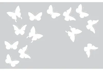 Produktbild von Sichtschutzfolie – Schmetterlinge – Selbstklebende Fensterfolie für Fenster und Duschtüren – 55 x 85 cm