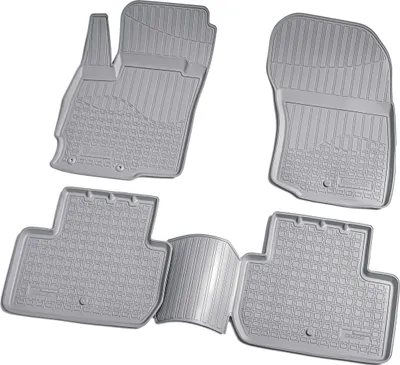 Zdjęcie produktu dla gumowe dywaniki podłogowe 3D do Mitsubishi Outlander III | CW0 | od 2012> | szare + krawędź