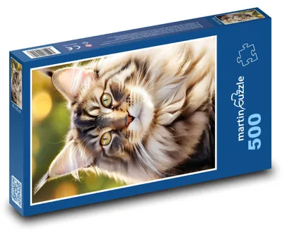 Produktbild von martinpuzzle - Puzzle 500 Teile - Wandkatze