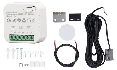 Obrázek produktu pro Inteligentní sada pro otevírání garážových vrat, kompatibilní s Tuya Zigbee, s ovládáním přes aplikaci, Wi-Fi, dálkovým ovládáním a hlasem, pro napětí 100-240V