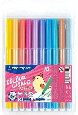 Produktbild von CENTROPEN PASTEL Marker 10 Farben