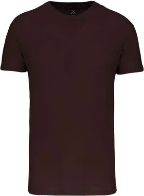 Produktbild von Kariban Herren T-Shirt Rundhals Kurzarm Round Neck Oberteil Shirt, Größe:5XL, Farbe:Chocolate
