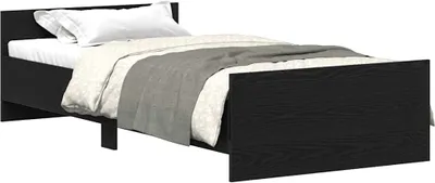 Imagen del producto de Estructura de cama sin colchón, color , con aspecto de roble, 75x190 cm