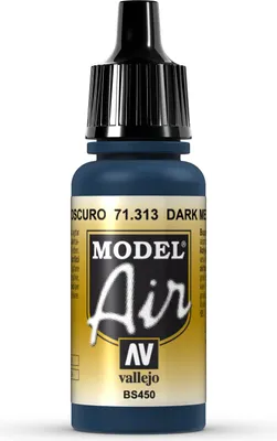 Produktbild von Vallejo Model Air, 17 ml, Navy, Matte, Flasche