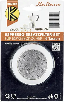 Produktbild von KARL KRÜGER Ersatzteilset Espressokocher 6 Tassen 125003