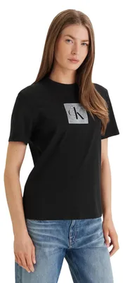 Produktbild von Calvin Klein Jeans 519047 Damen T-Shirt Schwarz : Größe - XL Größe: XL