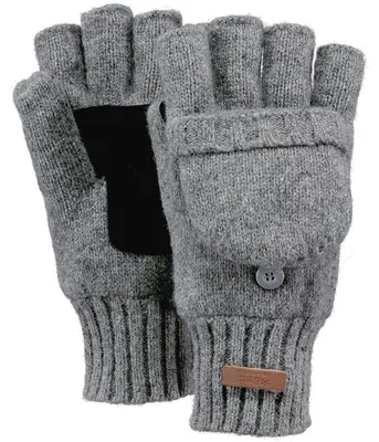Image de Moufles d'hiver pour homme Barts Haakon Bumgloves, gris (Heather Grey), 0094-021
