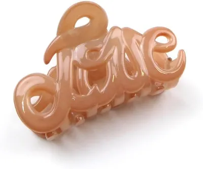 Produktbild von Kleine Haarspange „Love“ in Karamell, 5,5 cm, für Haarzubehör