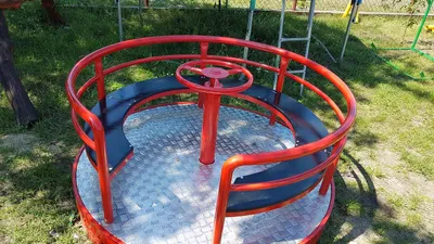 Produktbild von Spielplatz Geräte Kinderkarussell Drehplatte Karussell Ringelreiten  EU