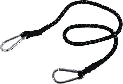 Immagine prodotto di Tenditore in gomma Camp4 80-140cm estensibile con gancio in alluminio, nero