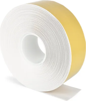 Produktbild von Bodenmarkierungsband WT-500 mit abgeschrägten Kanten, PVC, Weiß, 75 mm x 25 m
