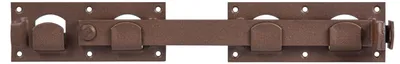 Produktbild von Alberts DURAVIS® Doppeltorüberwurf | rostbraun duplexbeschichtet | Größe 423 x 70 mm
