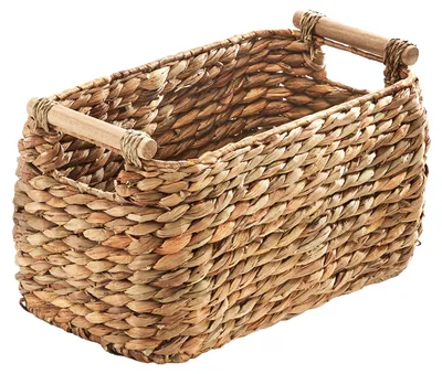Produktbild von Kobolo Aufbewahrungskorb Regalkorb Korb aus Wasserhyazinthe - 37x22x21 cm
