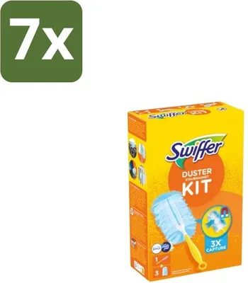Image de Swiffer – Kit de démarrage + 3 recharges – avec Febreze - Pack économique - 7 pièces