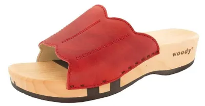 Productafbeelding van Woody Damen slippers, model Anna, kleur rood, maat 41