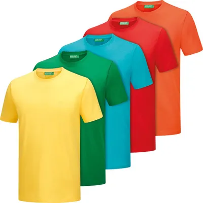 Produktbild von Benetton 5er Pack T-Shirts uni, pflegeleicht und sportlich