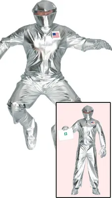 Produktbild von Astronaut Nasa Silber Volwassene Kostüm L