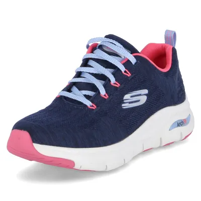 Produktbild von Skechers Damen Schnürschuhe Sportlich Gummisohle blau
