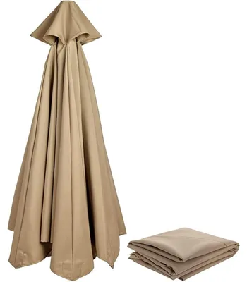 Productafbeelding van Reserveerhoes voor parasol, 400 cm, khaki, 8 baleinen, UV80+, waterdicht, windbestendig