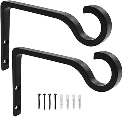 Imagen del producto de Ganchos para macetas colgantes, de 15 cm, de metal , para uso en interiores y exteriores