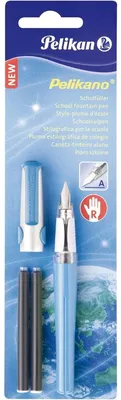 Produktbild von Pelikan 971200, Blau, Integriertes Befüllsystem, Kunststoff, Kursiv nib, Rechtshändig, 1 Stück(e)