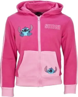 Produktbild von Disney Lilo u Stitch Mädchen Reißverschluss Hoodie Pullover – Pink / 92