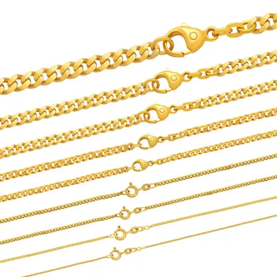 Produktbild von Goldkette Panzerkette Länge 60cm - Breite 1,7mm - 333-8 Karat Gold